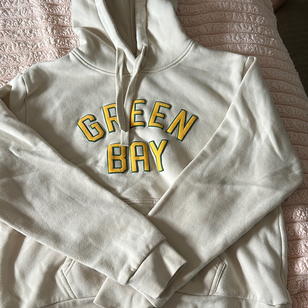 Green Bay Cream Hoodie